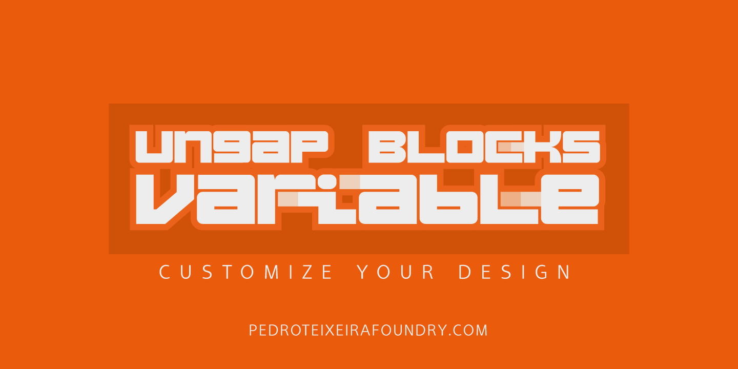 Ungap Blocks Variable Font preview